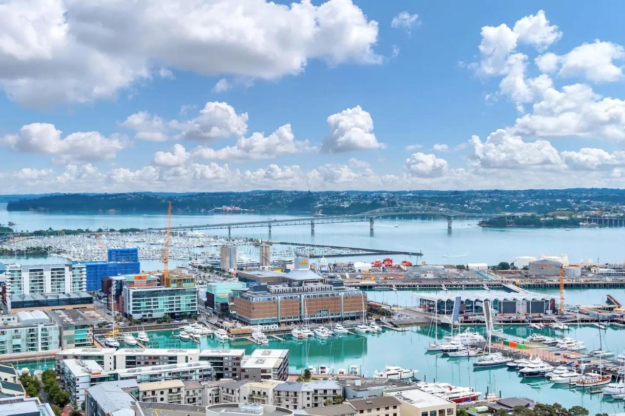 Ferienwohnung Amazing Harbour, Skytower And Rangitoto Views Auckland Exterior foto
