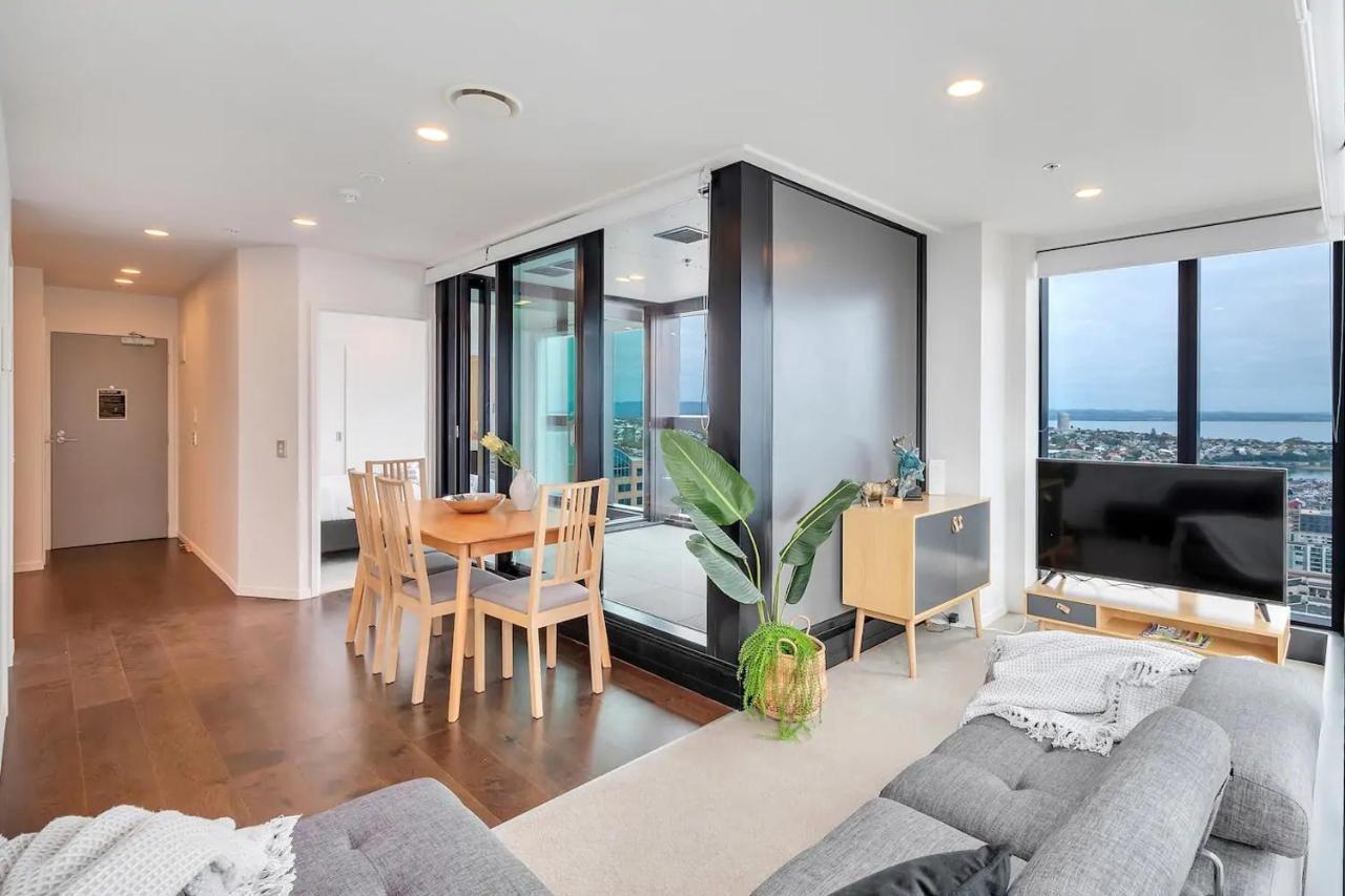 Ferienwohnung Amazing Harbour, Skytower And Rangitoto Views Auckland Exterior foto