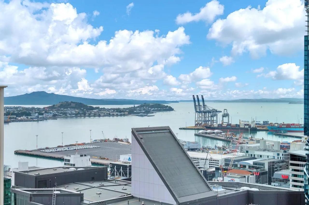 Ferienwohnung Amazing Harbour, Skytower And Rangitoto Views Auckland Exterior foto