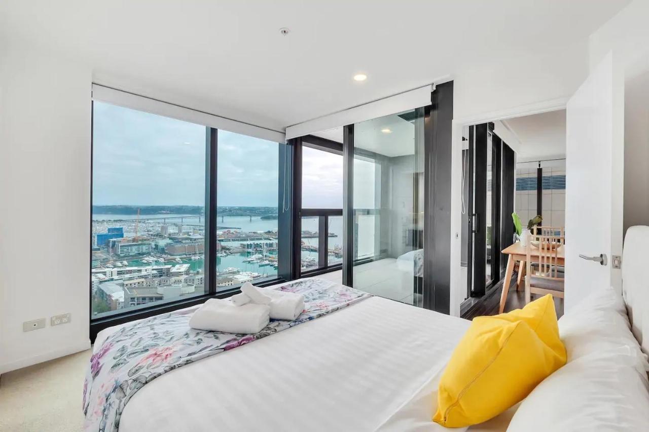 Ferienwohnung Amazing Harbour, Skytower And Rangitoto Views Auckland Exterior foto